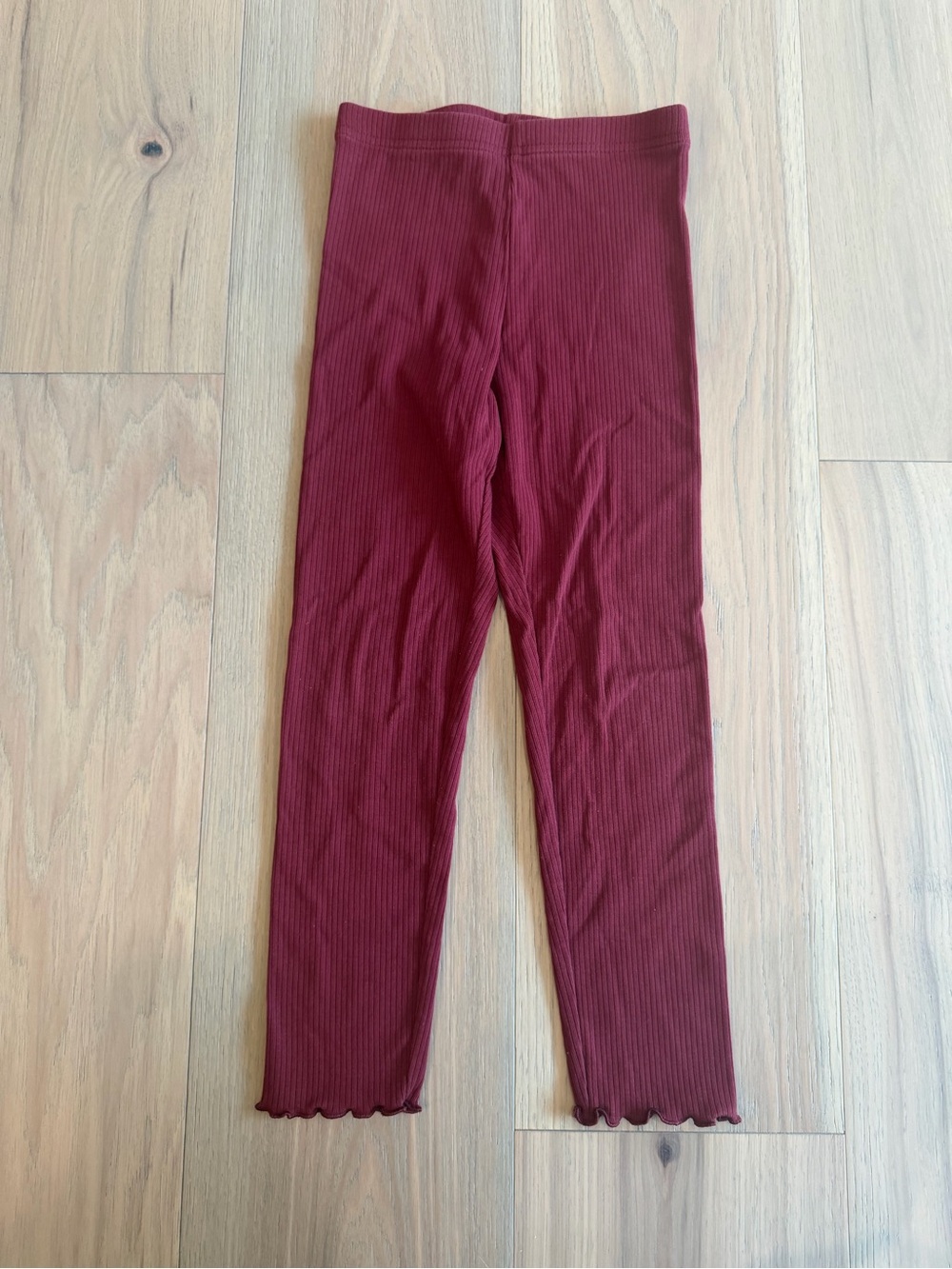 Old Navy Ribbed Leggings in Burgundy
